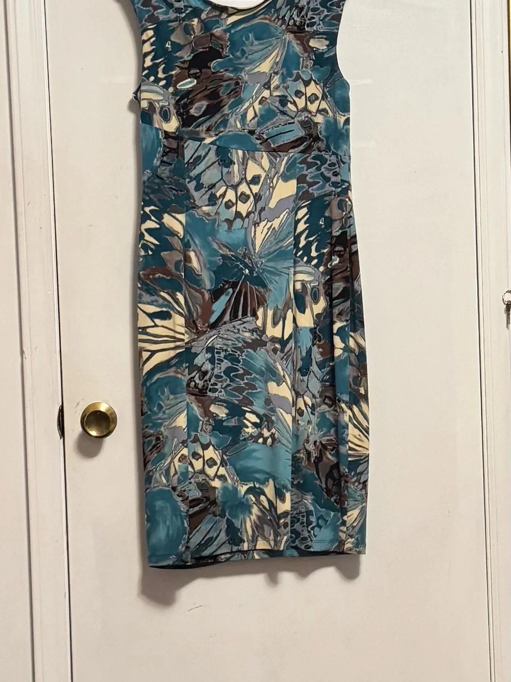 connected apparel Teal Multi-Print Sleeveless Swim One-Piece Cover